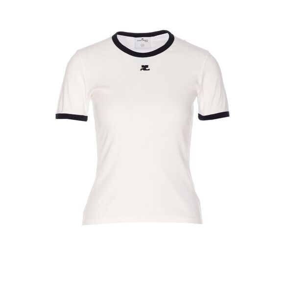 Courreges Women Signature Contrast T-Shirt